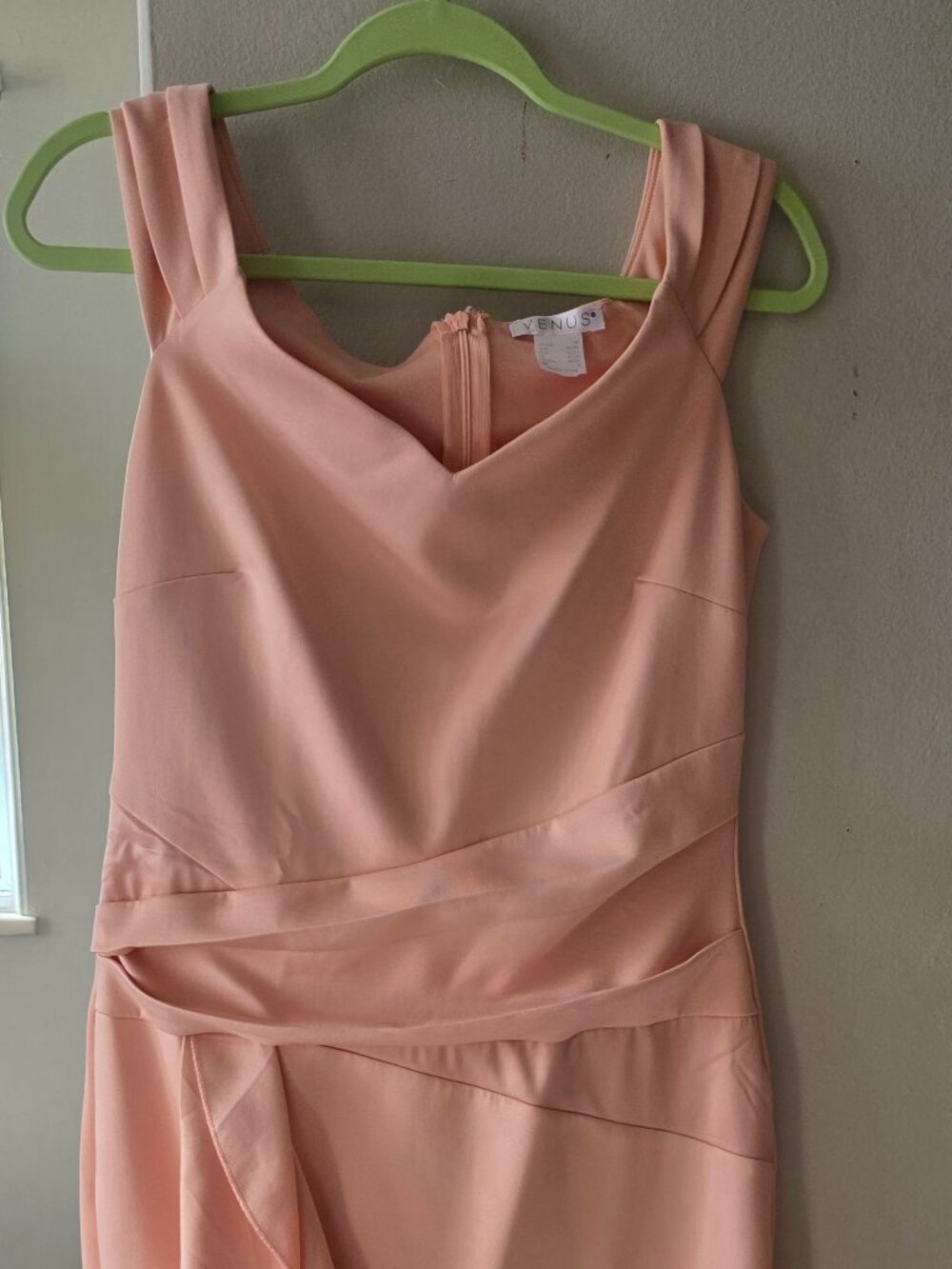 Venus cap sleeve ruffle dress